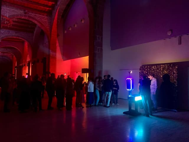 Fiesta con fotomatón LED en Barcelona