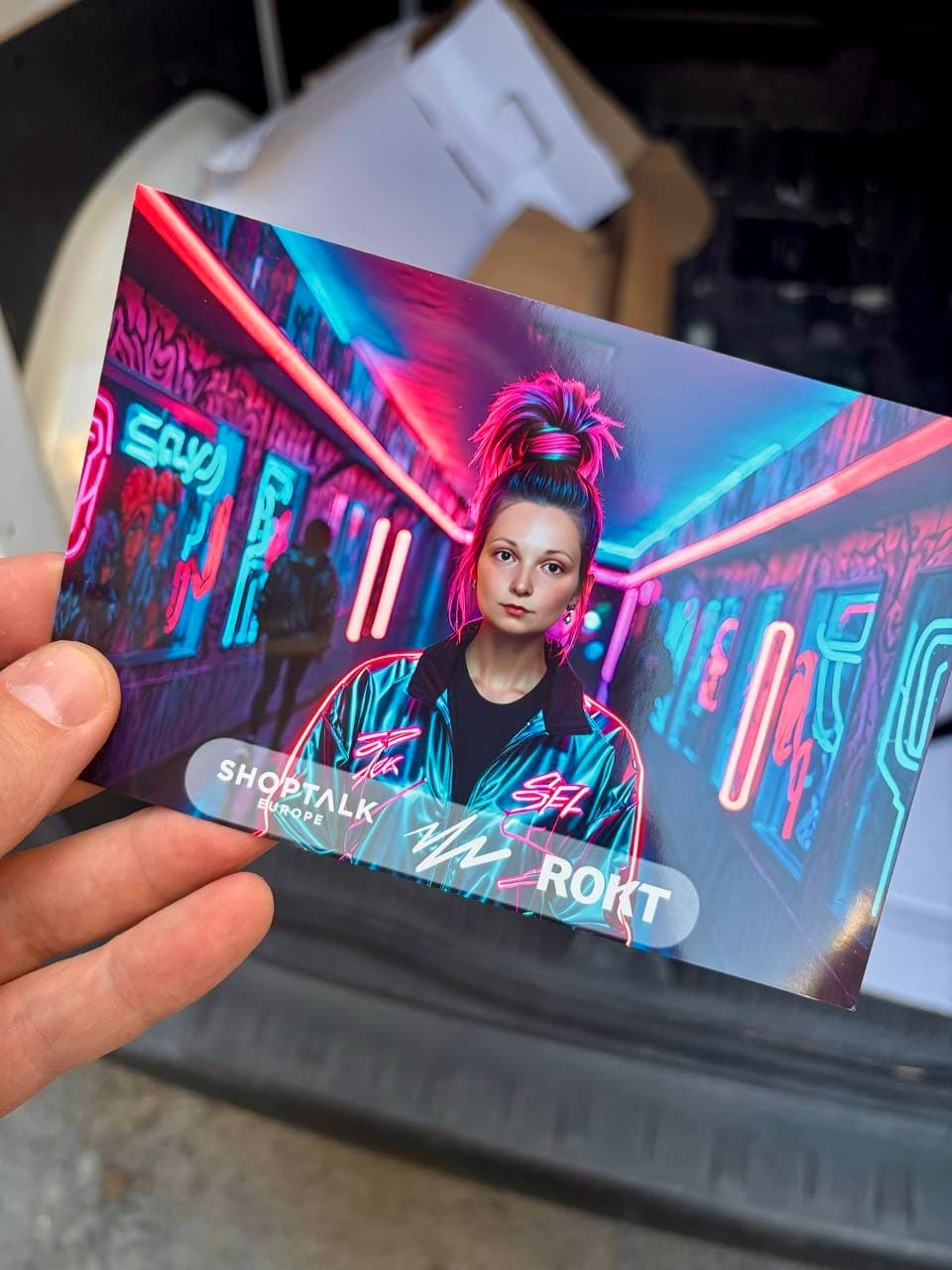 Custom AI print for Shoptalk Europe